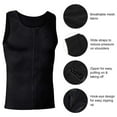 thumbnail image 5 of BLTIBY Mens Shapewear Tank Top Undershirt Slimming Body Shaper Tummy Control Vest Gynecomastia with Zipper Black XL, 5 of 6