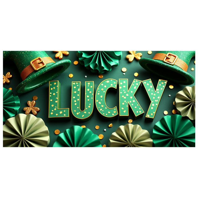 St Patricks Day Backdrop Banner Shamrock Decorations Irish Luck Party Background Flower Props Green Hat Festival Decor Gift Events Photography