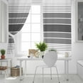 thumbnail image 5 of Fsddascl Gray Ombre Stripe Blackout Curtains for Bedroom/Living Room, Thermal Insulated Kitchen Curtains, Vintage Minimalist Gradient Lines Grommet Darkening Window Treatment Drapes 52"x96"x2, 5 of 8