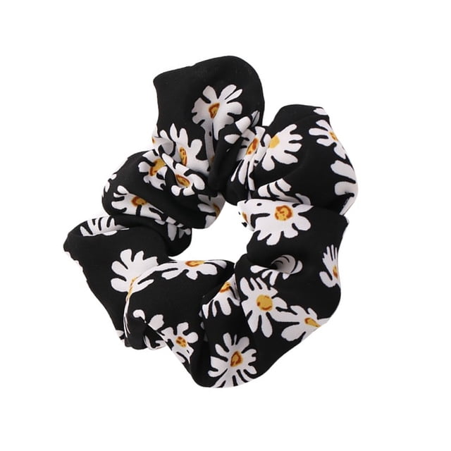ziyahi Attache-Cheveux Fleur Rétro Femmes Filles Élastique Corde Foulard Porte-Queue Type 1
