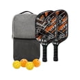 thumbnail image 3 of Raquetas 4 Pickleballs Pickleball con 2 raquetas Honeycomb Core Ligero Set para exteriores Hombres Mujeres Principiantes, 3 of 9