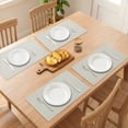 thumbnail image 3 of Unique Bargains Cotton and Linen 4Pcs Rustic Table Mats Beige 18.1x11.8inch, 3 of 6