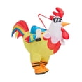 thumbnail image 2 of Disfraz de pollo inflable para montar en disfraz de para fiestas temáticas y espectáculos en escenario Para 150cm a 190cm, 2 of 8