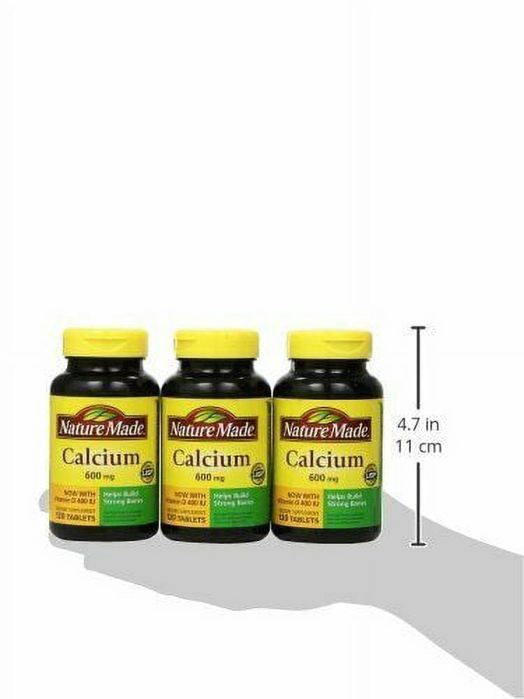 Nature Made Calcium 600 mg Tablets 60 Each - (Pack of 3)
