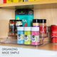 thumbnail image 3 of SIMPLEMADE Especiero transparente – Paquete de 2 estantes de tres niveles para encimera y gabinete, organizador de especias para cocina, baño, dormitorio y oficina, soluciones de almacenamiento y orga, 3 of 5