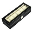 thumbnail image 4 of SalonMore Leather 6 Slots Wrist Watch Storage Box Holder Organizer Case, 4 of 7