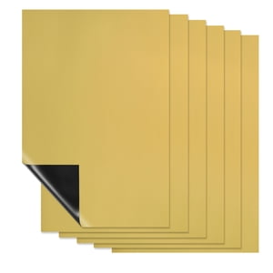 Uxcell Feuille de tableau magnétique à sec pour réfrigérateur - Organisateur et planificateur de cuisine Or