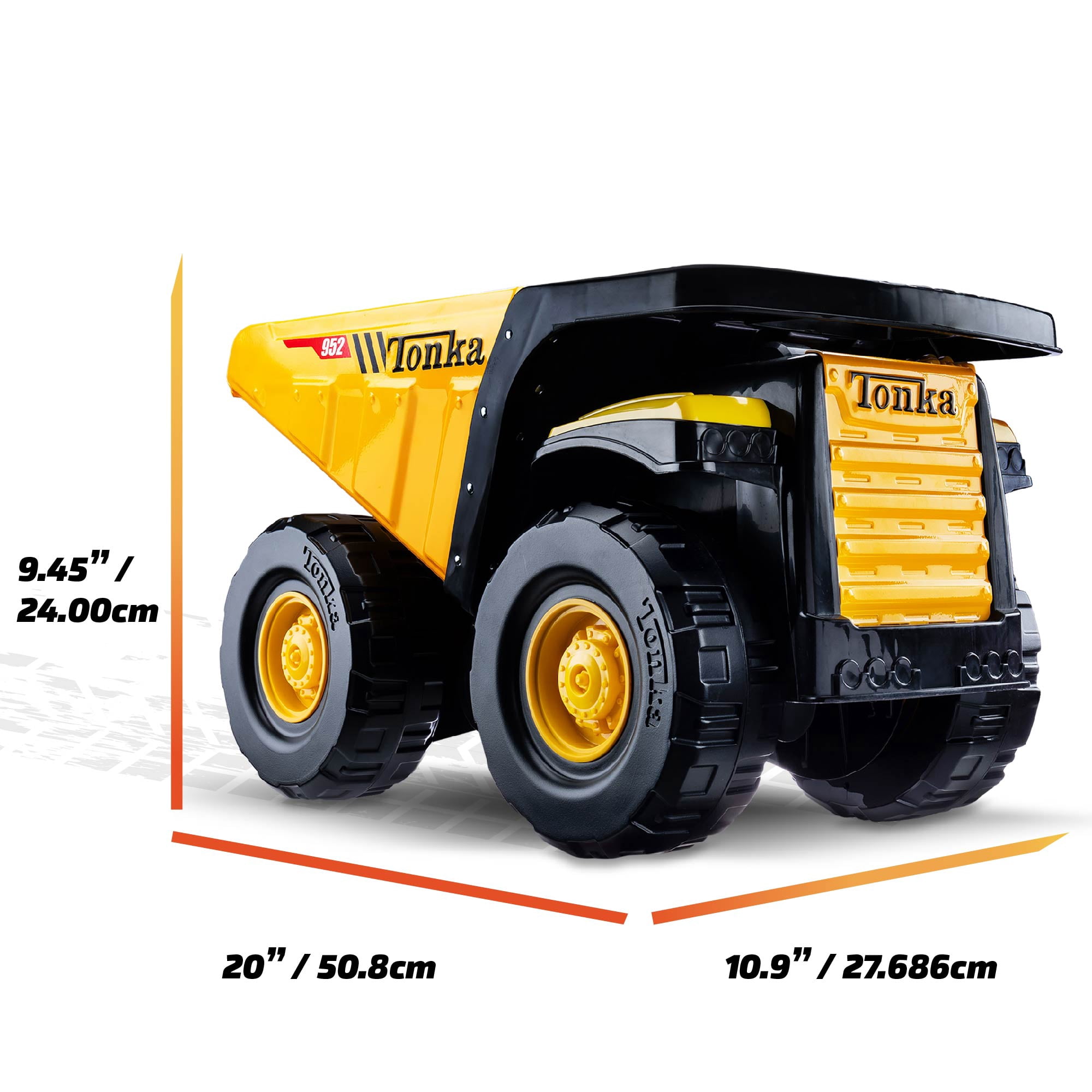 Tonka Steel Classics Toughest Mighty Dump Truck, Play Vehicles, Great Gift for Boys or Girls, Age 3 years and up.
