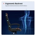 thumbnail image 3 of BestOffice Office Chair PC Gaming Chair Cheap Desk Chair Ergonomic PU Leather Executive Computer Chair Lumbar Support for Home Office，D19, 3 of 7