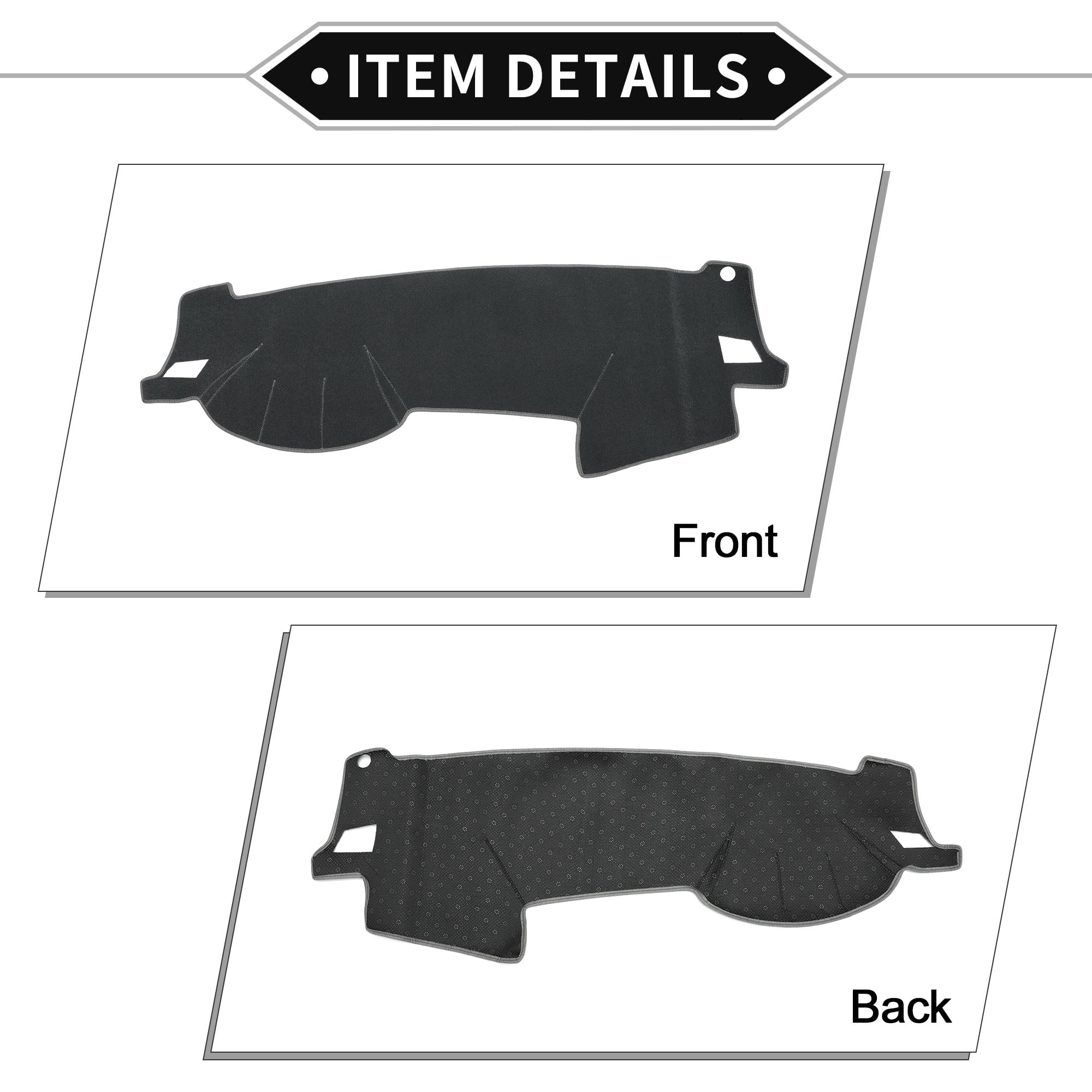 Unique Bargains Dash Cover for Subaru Outback 2005-2009 Non-Slip Polyester Gray