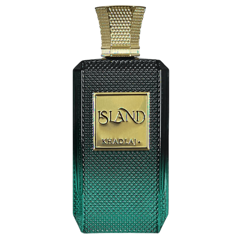 Khadlaj Island Unisex Body Spray 3.4oz - Long-Lasting Vanilla Dunes Extrait Concentration (GREEN)