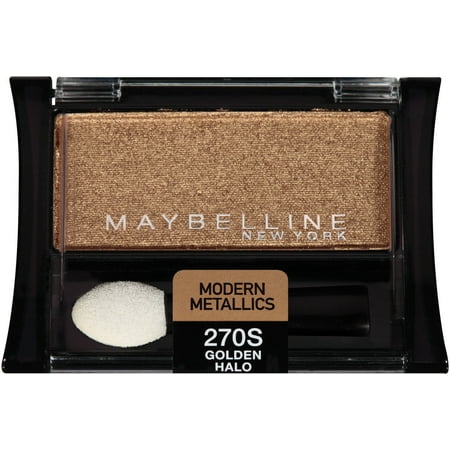 Expert Wear Eyeshadow Singles, Modern Metallics 270s Golden Halo, 0.09 Ounce, All day, crease proof shadow By Maybelline New