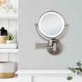 thumbnail image 3 of Zadro Lighted Wall Mounted Makeup Mirrors w/ Magnification & Cordless, 3 of 8
