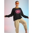 thumbnail image 2 of Love And Heart Neon Sweatshirt Women -Image by Shutterstock, Female Large, 2 of 4