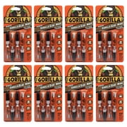 Gorilla Glue Minis Original 3g 4 Tubes Strong Waterproof Brown Dries Tan, 8-Pack