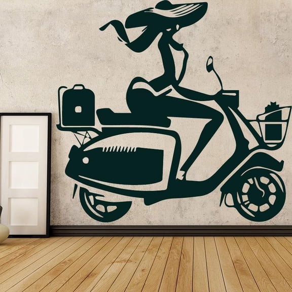 Creative Motorbike Dirt Bike MotorCycle Vinyl Wall Sticker Home Motor Racing Removable Wall Decal Bedroom Decor Mural 30x28cm