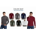 thumbnail image 7 of MLANM Men's Long Sleeve Polo Shirts Quarter-Zip Casual Slim Fit Mock Neck Basic Designed Cotton Shirts Male Tops, 7 of 7