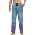 thumbnail image 4 of FREEAMG Men's Pajama Pants with Pockets Sleepwear Lounge Pants Stretch Casual Abstract Crack Texture Fantasy 9, 4 of 7