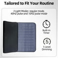 thumbnail image 2 of Red Light Therapy Mat, 23x38 inches, 400 LEDs, 3 Light Modes with Timer, 5-Level Dimming, Zero Flicker, 2 of 3