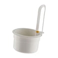 thumbnail image 1 of Cesta de drenaje colgante para fregadero de cocina, colador de alimentos, tapa inferior con botón pulsador, Blanco, 1 of 9