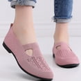 thumbnail image 2 of Wensltd Women Solid Color Breathable Knitted Ballet Flats Comfy Lightweight Round Toe Casual Walking Shoes, 2 of 9