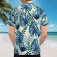thumbnail image 6 of High Quality Hawaiian Shirts for Men Short Sleeve Aloha Beach Shirt Floral Summer Casual Button Down Shirts Blouses OFFEHQ, 6 of 7