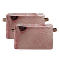 thumbnail image 2 of Pink Cute Bear Storage Bins Baskets With Handles Storage Box Clothes Organizer Organization Toys, 2 of 7