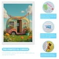 thumbnail image 3 of Diamond Art Kits for Adults, Retro Caravan Summer Meadow 5D Diamond Painting Kits for Adults Beginners, DIY Full Drill Diamond Painting, Gem Art and Crafts 12x16, 3 of 7