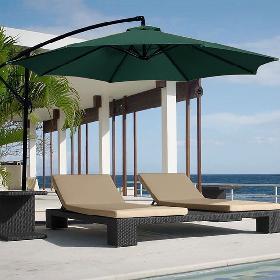 JIAN YA NA Replacement Outdoor Canopy Cover Patio Umbrella Parasol Top Cover (Green & 2.7m 6 arm)