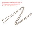 thumbnail image 5 of Yokua Purse Bag Strap for Cross body Replacement DIY Shoulder Handbag Handle Metal Cha, 5 of 9