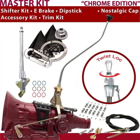 American Shifter C6 Shifter Kit 23 in. Swan E Brake Cable Clamp Trim Kit Dipstick for D214E