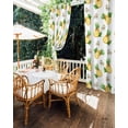 thumbnail image 5 of nqOlkjepod Outdoor Curtains for Patio Waterproof, Summer Pineapple Outdoor Privacy Panels Grommet, Modern Tropical Fruit Watercolor Blackout Outside Curtains for Porch/Cabana 54"x108", 2 Panels, 5 of 8