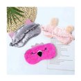 thumbnail image 5 of Antifaz para dormir con forma de animal para mujeres, niñas y niños, de felpa y seda, 3D, esponjoso, opaco, para dormir, viajar o tomar una siesta (Flamingo)., 5 of 5