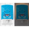 thumbnail image 2 of Caroline's Treasures BB6947CNL Shark Open Wide in Waves Ceramic Night Light, 6x4x3", multicolor, 2 of 2
