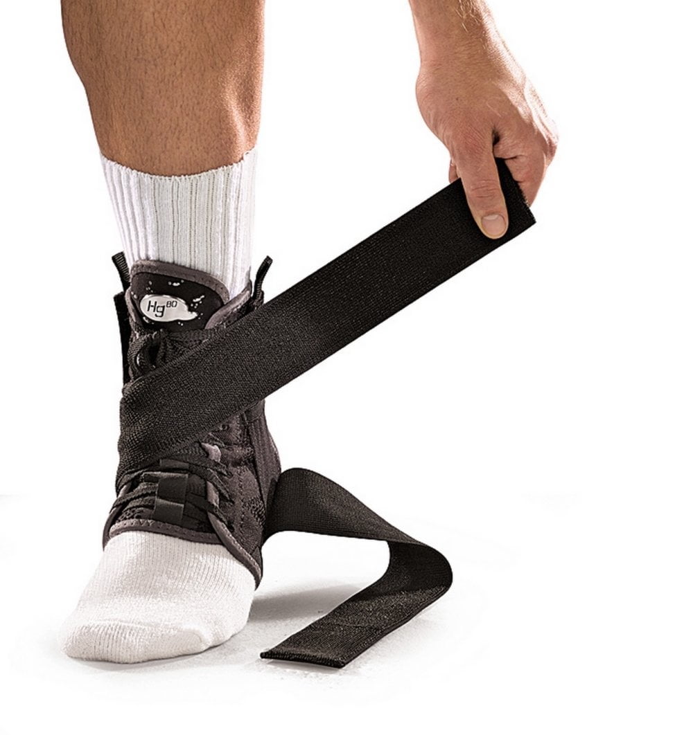Mueller Hg80 Premium Soft Ankle Brace with Straps - X-Small