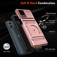thumbnail image 3 of Decase Case for Motorola Moto G (2023),TPU+PC,Built-in Magnetic Kickstand,with Card Holder Dual-Layer Design Heavy Duty Shockproof Protection Phone Case for Motorola Moto G (2023),Rosegold, 3 of 7