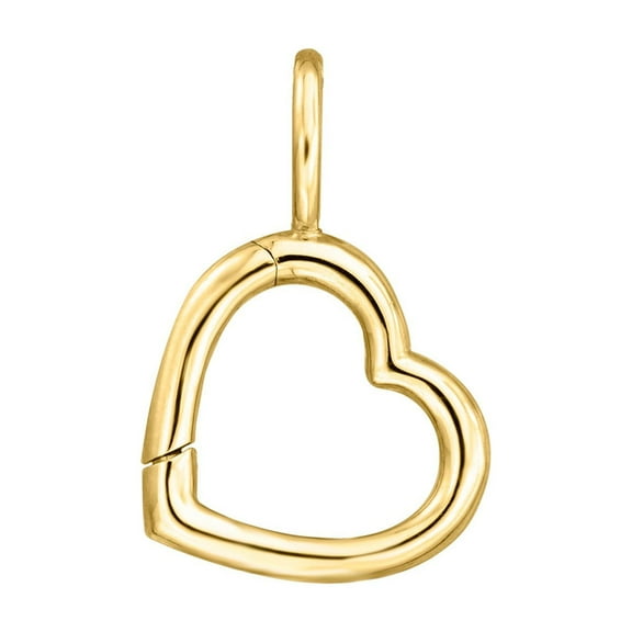 Pure Collection by Ross-Simons 14kt Yellow Gold Heart Charm Holder Pendant, Women's, Adult