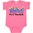 thumbnail image 3 of Inktastic My First Hanukkah with Lit Candles Boys or Girls Baby Bodysuit, 3 of 5