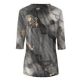 thumbnail image 5 of EQWLJWE Liquidation d'Été! T-Shirts Graphiques à Manches 3/4 pour Femmes, T-Shirts d'Entraînement Col Rond Décontracté Gris TTG, 5 of 5