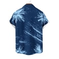 thumbnail image 6 of AKOEE Hawaiian Shirts for Men Short Sleeve Button Down Collared Blouses Lightweight Graphic Printed Tops (3XL, Navy), 6 of 6
