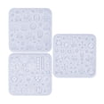 thumbnail image 1 of Advancent 3 piezas de joyería artesanal única con 3 moldes de silicona temáticos, moldes de la suerte para colgantes de resina y aretes, etc. Cocina y Comedor, 1 of 6