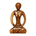 thumbnail image 3 of 12" Wooden Handmade Abstract Sculpture Statue Handcrafted "Tranquility" Gift Art Decorative Home Decor Figurine Accent Decoration Artwork Hand Carved, 3 of 8