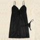 thumbnail image 4 of Gibobby Lencería para mujer sexy tangas Conjunto de ropa interior Talla de Mujer con cuello en V S-3XL Plus Lencería con tanga Camisón Íntimos(Negro, 3XL), 4 of 5