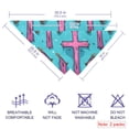 thumbnail image 2 of Easter Pack of Two Translucent Chiffon Yarn Cat Scarves - Breathable Pet Collars Set - 16x16x22.8 in and 20.9x20.9x30 in Sizes, 2 of 5