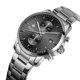 thumbnail image 4 of Relojes para hombre con cronógrafo de cuarzo resistente al agua y casual, fabricado en acero inoxidable y metal, fecha automática en manecillas de colores, 4 of 6