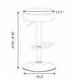 thumbnail image 2 of Hunter Brown Stool With Black Base (Set of 2), 2 of 2