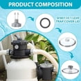 thumbnail image 1 of SF80110-1 Leaf Trap Cover Lid with O-Rings&Valve Sand Filter Pump Seal Gasket Parts Compatible 12 Inch Sand Filter Pump, 1 of 5