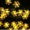 thumbnail image 2 of Solar Christmas Snowflake Lights, 23FT 50 LED 8 Modes Warm White Fairy String Lights  for Outdoor Garden Holiday Party Patio Yard Christmas Decorations, 2 of 8