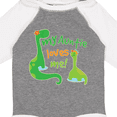 thumbnail image 4 of Inktastic My Auntie Loves Me Dinosaur Boys Long Sleeve Baby Bodysuit, 4 of 5
