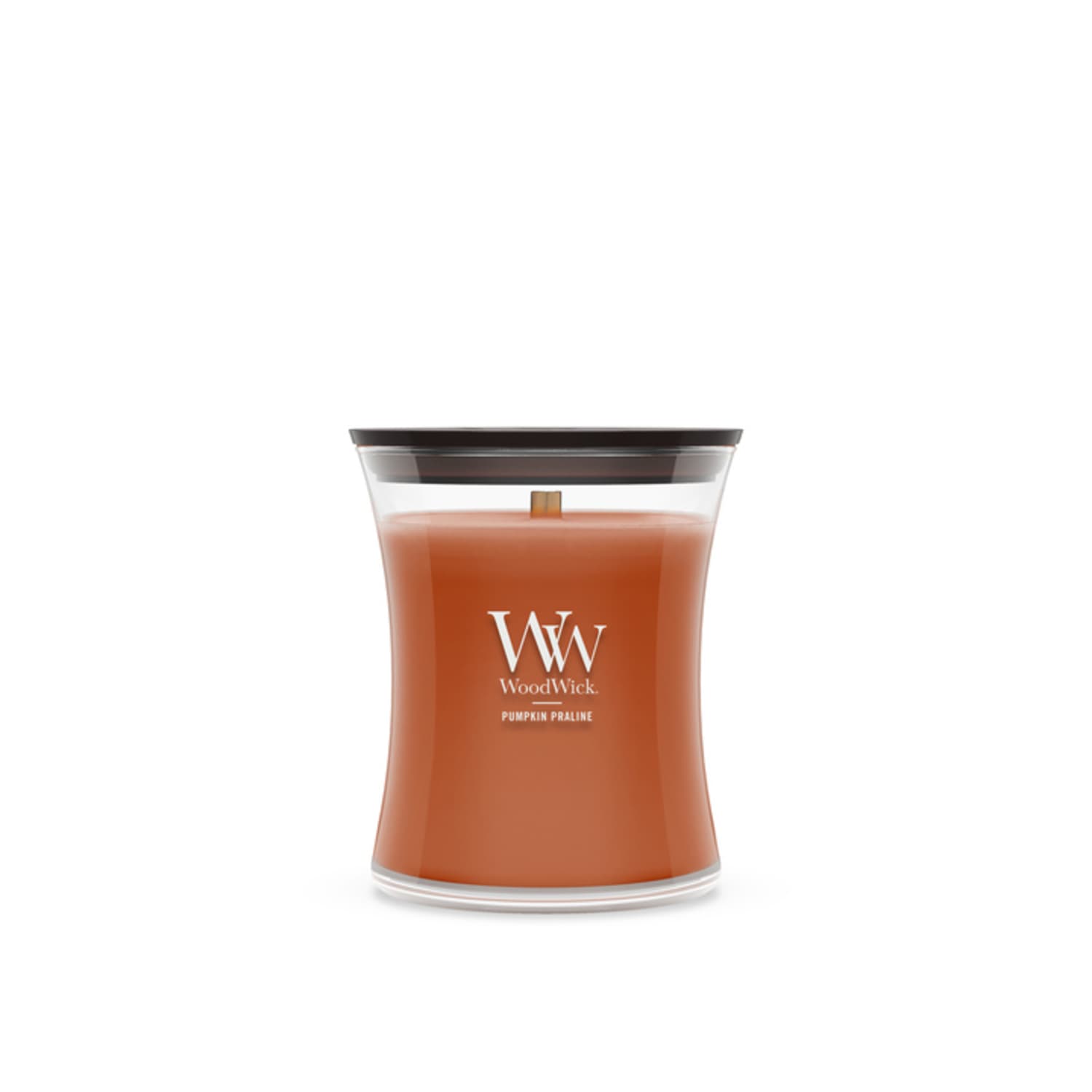 Woodwick Pumpkin Praline Medium Hourglass Candle, 9.7 oz